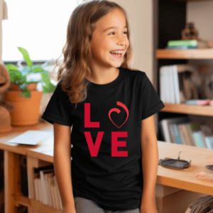 Black LOVE Shirt YL