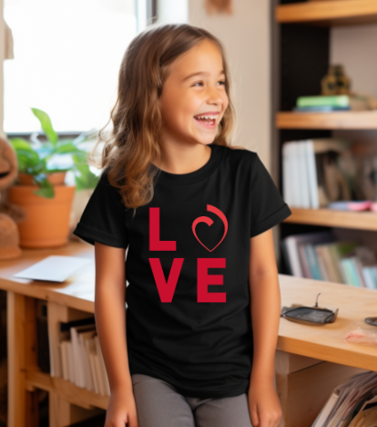 Black LOVE Shirt YL